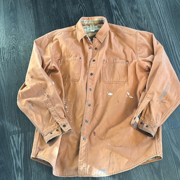 🍍 LL Bean Mens Lined Canvas Hunting Field Barn Chore Jacket Coat Brown XL🍍 - Picture 1 of 5